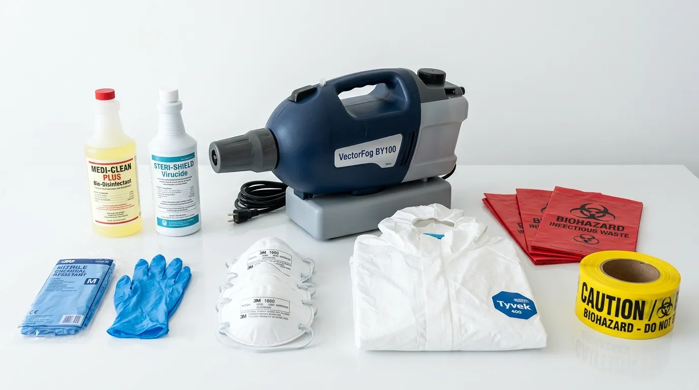 Professional biohazard remediation crew working in Sulphur Springs