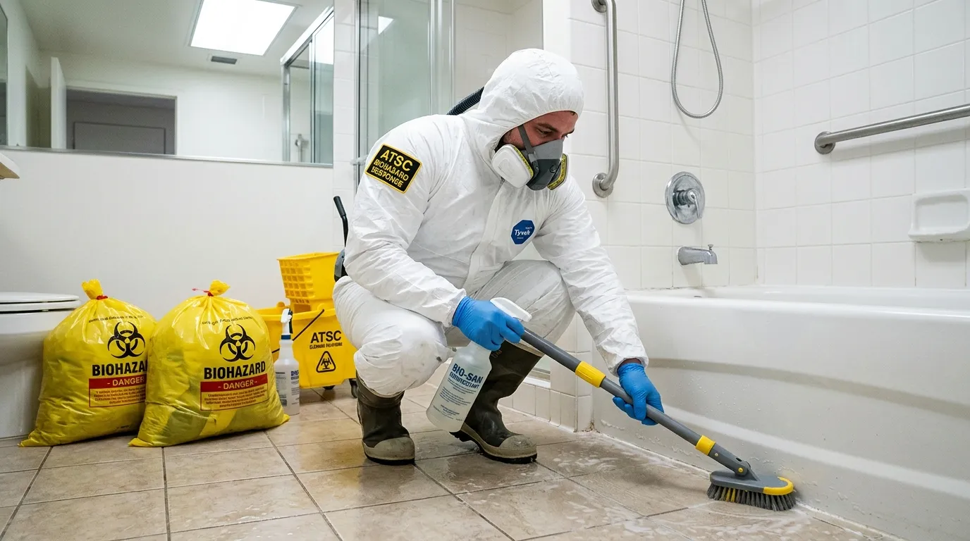 Decontamination equipment deployed for Blood Cleanup in Sulphur Springs